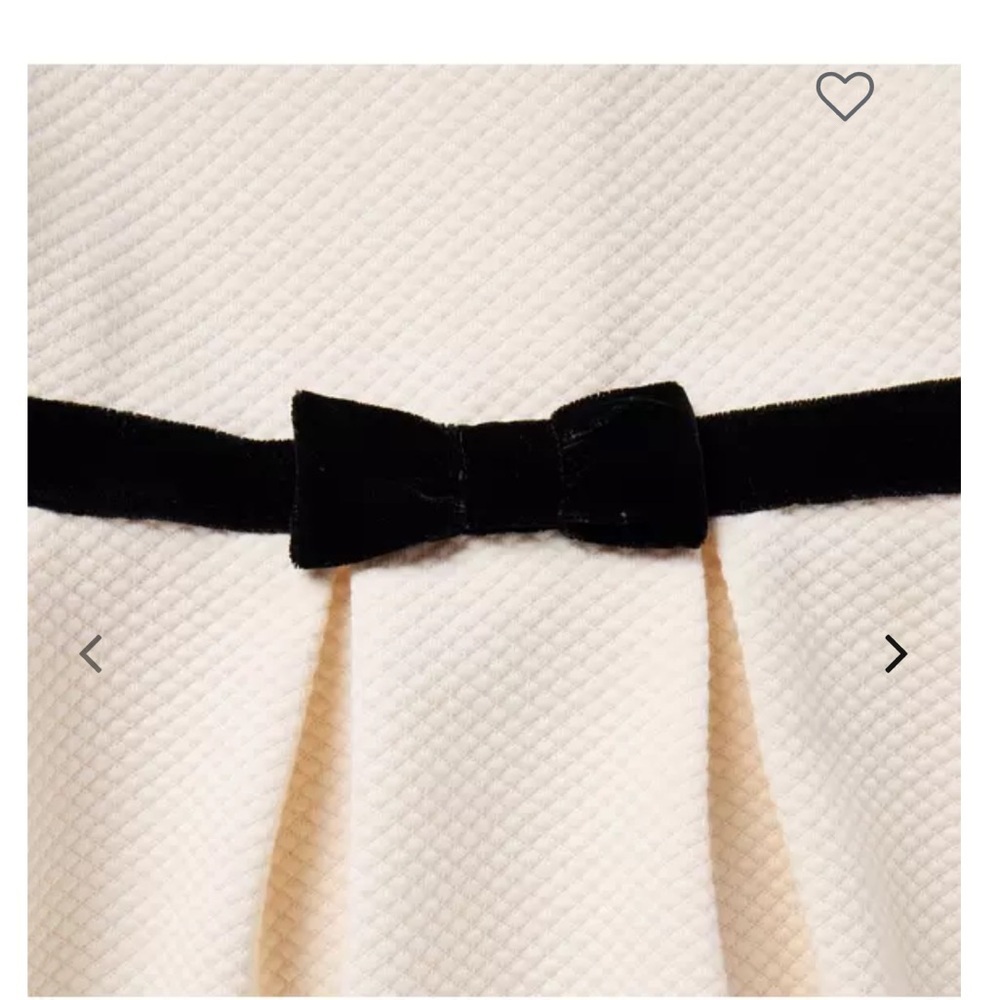 Janie and Jack Ivory Dress with Black Accents - Picture 3 of 4